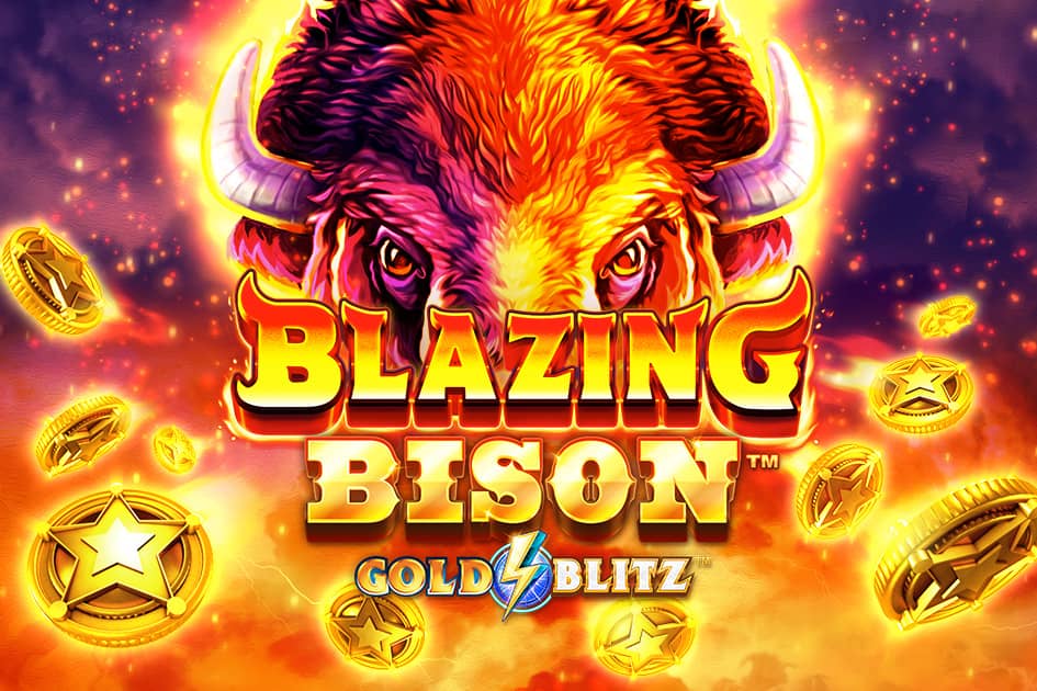 Tema visual da Gold Blitz slot com ouro derretido, relâmpagos azuis e ambiente de casino futurista